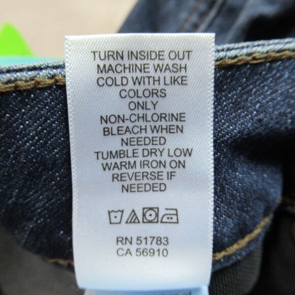 M Jeans Maurice Womens Size 4 Blue Button Fly Straight High Rise Med Wash NWT - Picture 13 of 14